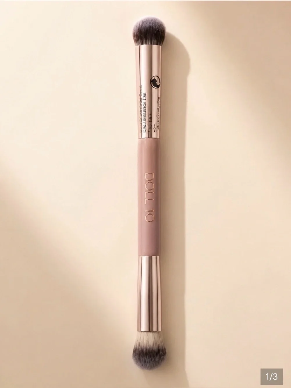 DOLL 10 Dual-Sided Concealer Brush #2 Vegan Makeup Brush NEW Sealed ✨